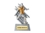 Trophee resine eco joueur foot f h.11cm