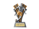 Trophee resine joueur foot 3d h.22cm
