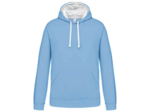 Sweatshirt capuche contrastée homme