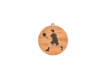 Medaille en bois padel diametre 50
