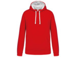 Sweatshirt capuche contrastée homme