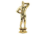 Sujet plastique or body h. 13cm