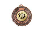 MEDAILLE PORTE-CENTRE FER BRONZE 50MM