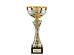 Coupe or/argt mat h.36cm bol