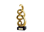 Trophee en ceramique h. 34 cm