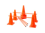 Lot de 10 cones 12 trous 40 cm et 5
