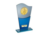 Trophee verre h.19cm