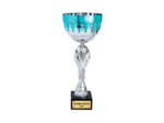 Coupe classique argent/bleu(e) turq
