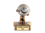 Trophee resine petanque h. 10 cm