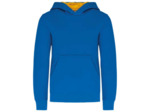 Sweatshirt capuche contrastée junior