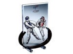 Trophee plexi epaiss 10+4mm h.27 cm