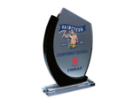Trophee plexi epaiss 20+10mm h.25cm