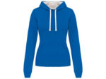 Sweatshirt capuche contrastée femme