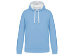 Sweatshirt capuche contrastée homme