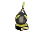 Trophee bois padel h 20 cm