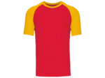 T-shirt bicolore manches courtes