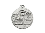 Medaille frappee fer argent natation d 32mm
