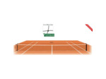 Filet tennis - dia. 4 mm - maille 4