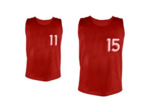 Lot de 5 chasubles numéro 11 à 15