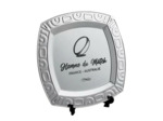 Assiette metal 25 x 25 cm