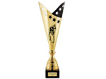 Coupe discipline cyclisme or/noir(e