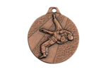Medaille frappee fer bronze judo d 32 mm