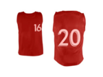 Lot de 5 chasubles numéro 16 à 20