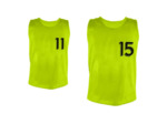 Lot de 5 chasubles numéro 11 à 15