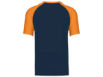 T-shirt bicolore manches courtes