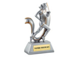Trophee resine course femme h. 15 cm