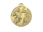 Medaille frappee fer or athletisme 32mm