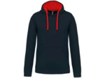 Sweatshirt capuche contrastée homme