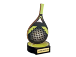Trophee bois padel h 20 cm