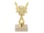 Trophee sujet plas or ski h 13 cm