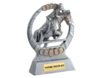 Trophee resine eco saut d'obstacle h. 16 cm