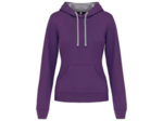 Sweatshirt capuche contrastée femme