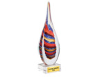 Trophee verre souffle transparent(e