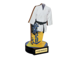 Trophee bois judo h 20 cm