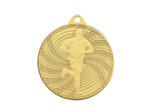 Medaille frappee fer rugby 50mm or