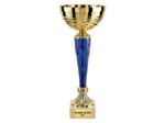 Coupe class or/bleu h 30cm d 120mm
