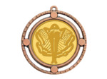 Medaille zamak diam70mm bronze