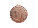 Medaille frappee bronze running 50mm