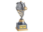 Trophee plastique natation h 18 cm