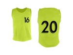 Lot de 5 chasubles numéro 16 à 20