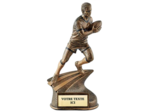 Trophee resine joueur rugby 3d h. 34 cm