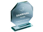 Trophee verre epaisseur 12mm h.23cm