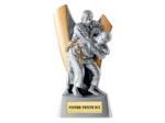Trophee resine judo h. 14 cm