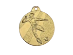Medaille frappee fer or football d 32 mm