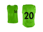 Lot de 5 chasubles numéro 16 à 20