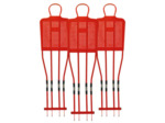 Kit 3 mannequins 180cm rouge